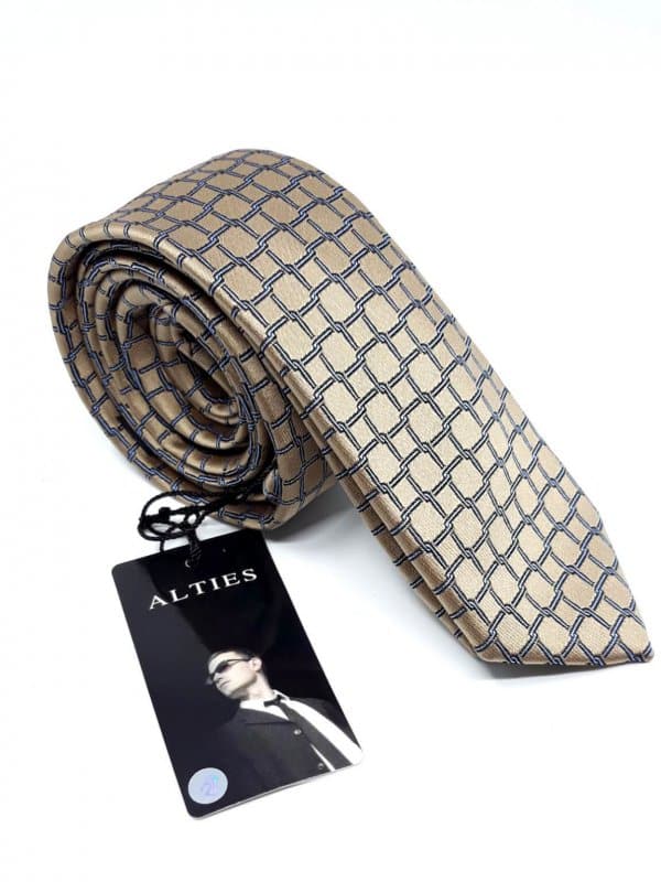 Dodatki Elegancki Krawat Alties Brązowy