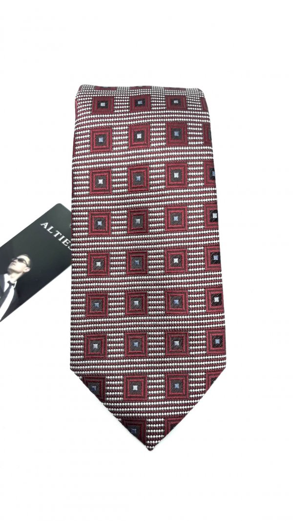Dodatki Elegancki Krawat Alties Bordowy