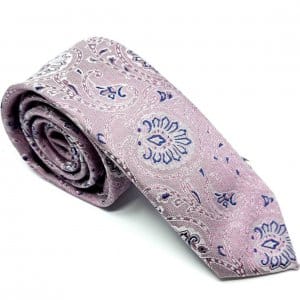 Elegancki Krawat Granatowy Wzór