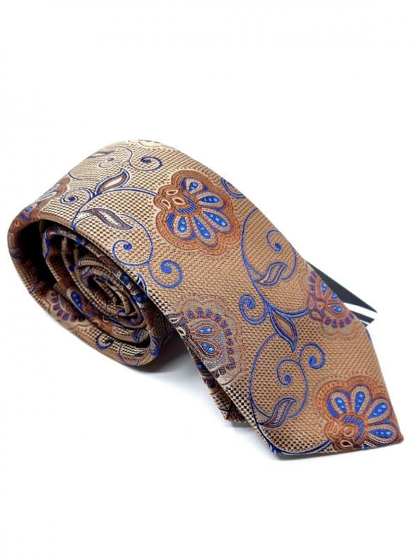 Dodatki Elegancki Krawat Alties Brązowy Wzór