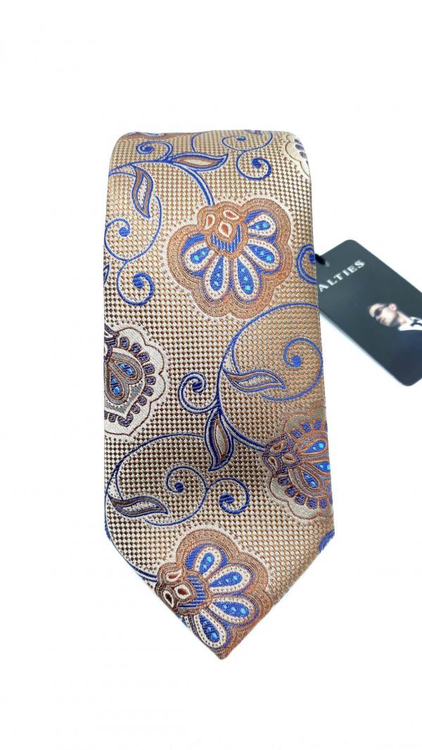 Dodatki Elegancki Krawat Alties Brązowy Wzór