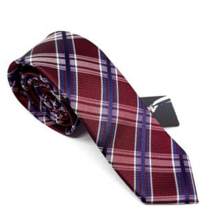 Elegancki Krawat Bordowy