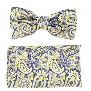 Mucha z Poszetką Wzór Turecki