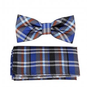 Mucha z Poszetką Krata