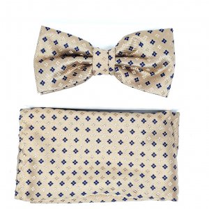 Mucha z Poszetką Jasny Brąz