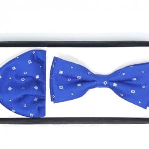 Muszka z poszetką szafirowa