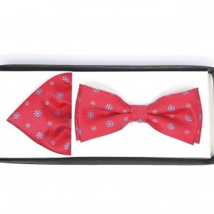 Mucha z poszetką malinowa