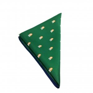 Poszetka Zielona Pieski