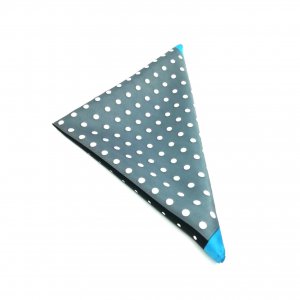 Poszetka Szara Czarna