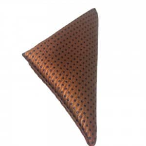 Poszetka Brąz Kropki