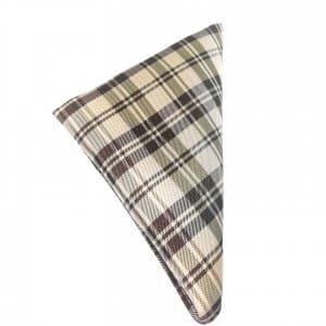 Poszetka Krata Brąz