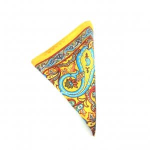 Poszetka Żółta Paisley