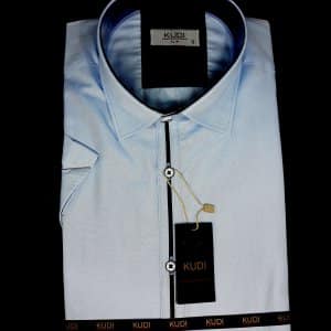 Elegancka Koszula Kudi Niebieska