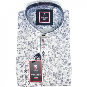 Koszula Granatowe Kwiatki