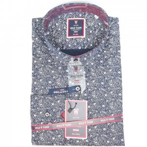 Koszula Męska Biały Wzór