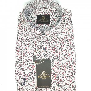 Koszula Kudi Wzór Biała
