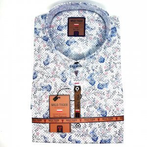 Koszula Wild Tiger Niebieski wzór