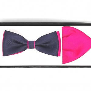 Mucha z Poszetką Granatowa