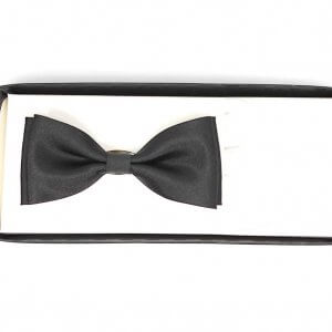 Zestaw mucha plus poszetka czarna