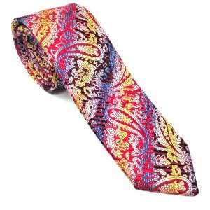 Elegancki Krawat Piotr Kolorowy Wzór Turecki