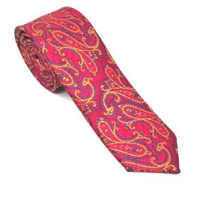Krawaty Elegancki Krawat Czerwony Turecki Wzór