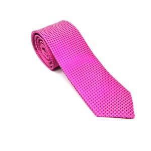 Krawaty Elegancki Krawat Różowy Czarna Nitka