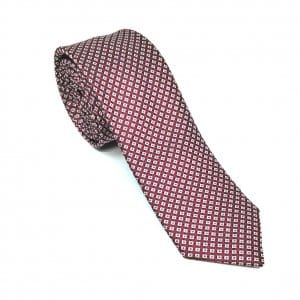 Elegancki Krawat Bordo