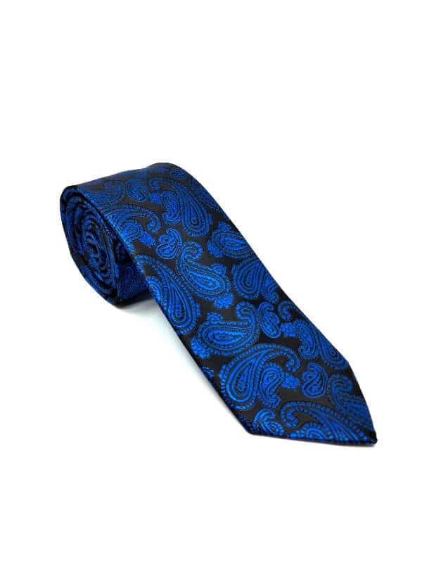 Krawaty Elegancki Krawat Kobaltowy