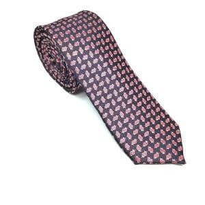 Elegancki Krawat Ciemny fiolet