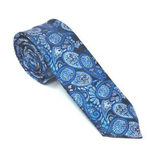 Elegancki Krawat Granat Szafir