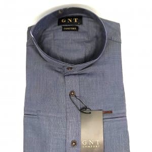 Koszula ze Stójką Ciemna Popiel