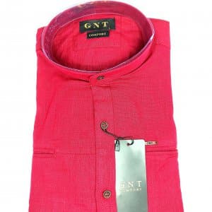 Koszula ze Stójką Bordowa