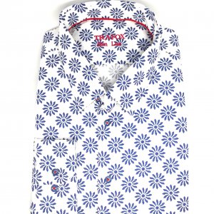 Koszula Trafox Biała Kwiatki