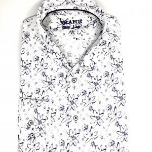 Koszula Trafox Granatowe Kwiatki