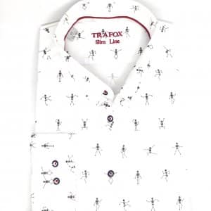 Koszula Trafox Biała Kościotrupy