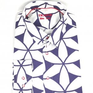 Koszula Trafox Granatowy wzór