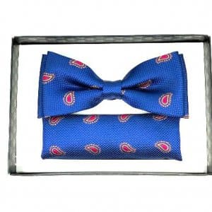 Mucha z Poszetką Granatowa Łezki