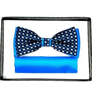 Mucha z poszetką Szafirowa z Granatem