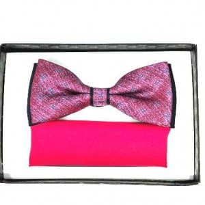 Mucha z Poszetką Czerwona Wzorek