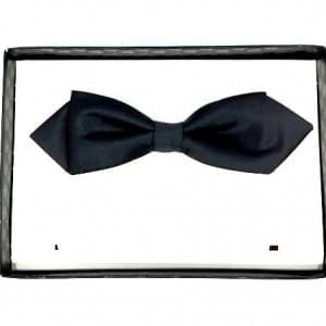 Mucha z poszetką czarna