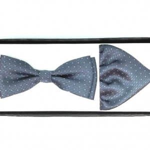 Mucha z Poszetką Grafitowa Wzorek