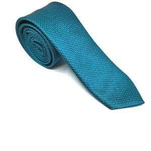 Elegancki Krawat Turkusowy Wzorek