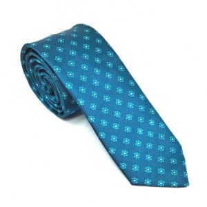 Elegancki Krawat Morski Kwiatuszki