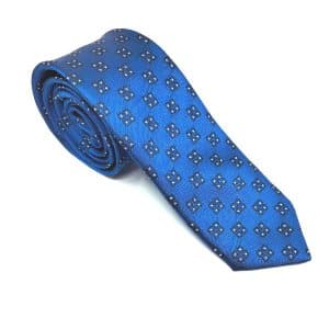 Elegancki Krawat Granatowy Kwadrat