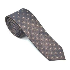 Elegancki Krawat Brązowy