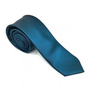 Krawaty Elegancki Krawat Gładki Niebiesko Stalowy