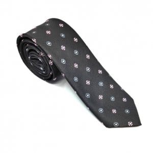Krawaty Elegancki Krawat Popiel w słoneczka