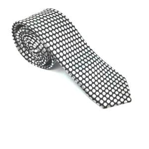 Elegancki Krawat Czarno Biały