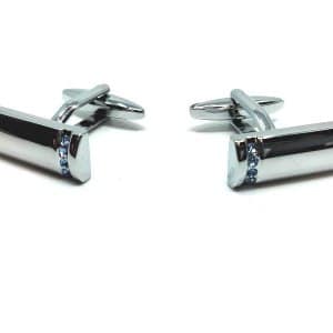 Spinki do mankietów Srebrne Prostokątne