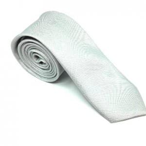 Elegancki Krawat Jasno Szary